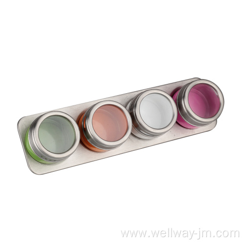 Multi-colored Stainless Steel Spice Jar